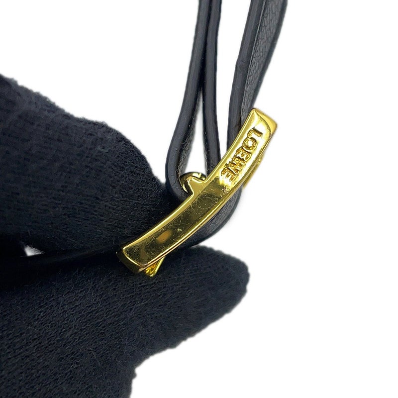 ロエベ ショルダーバッグ ゴヤ パファー ミニ シャイニーナパラムスキン A896W56X01 LOEWE 黒