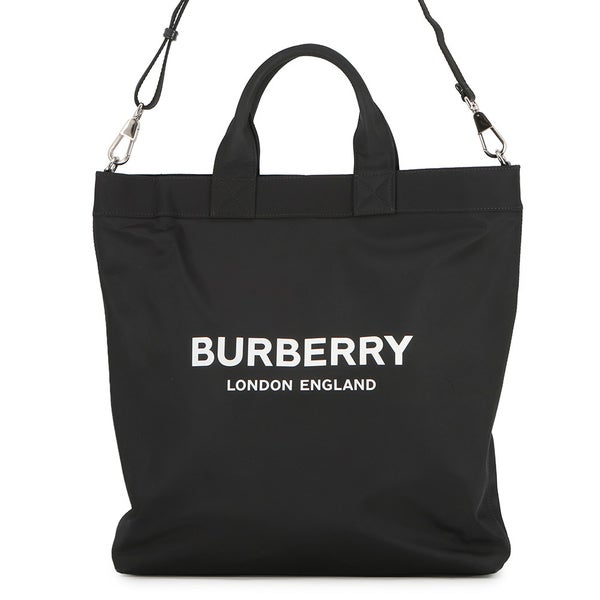 バーバリー トートバッグ ロゴ アルティエ ナイロン 8026233 BURBERRY 2way 黒