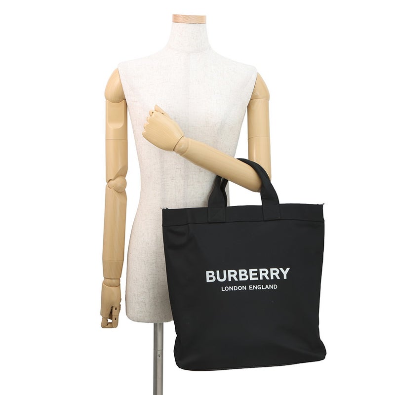 バーバリー トートバッグ ロゴ アルティエ ナイロン 8026233 BURBERRY 2way 黒