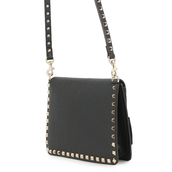 ヴァレンティノ・ガラヴァーニ ショルダーバッグ ロックスタッズ スモール レザー TW2B0E86YRK VALENTINO 黒