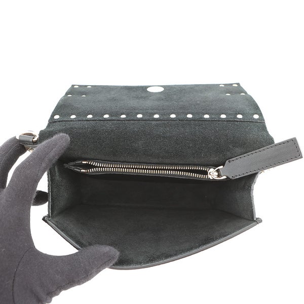 ヴァレンティノ・ガラヴァーニ ショルダーバッグ ロックスタッズ スモール レザー TW2B0E86YRK VALENTINO 黒