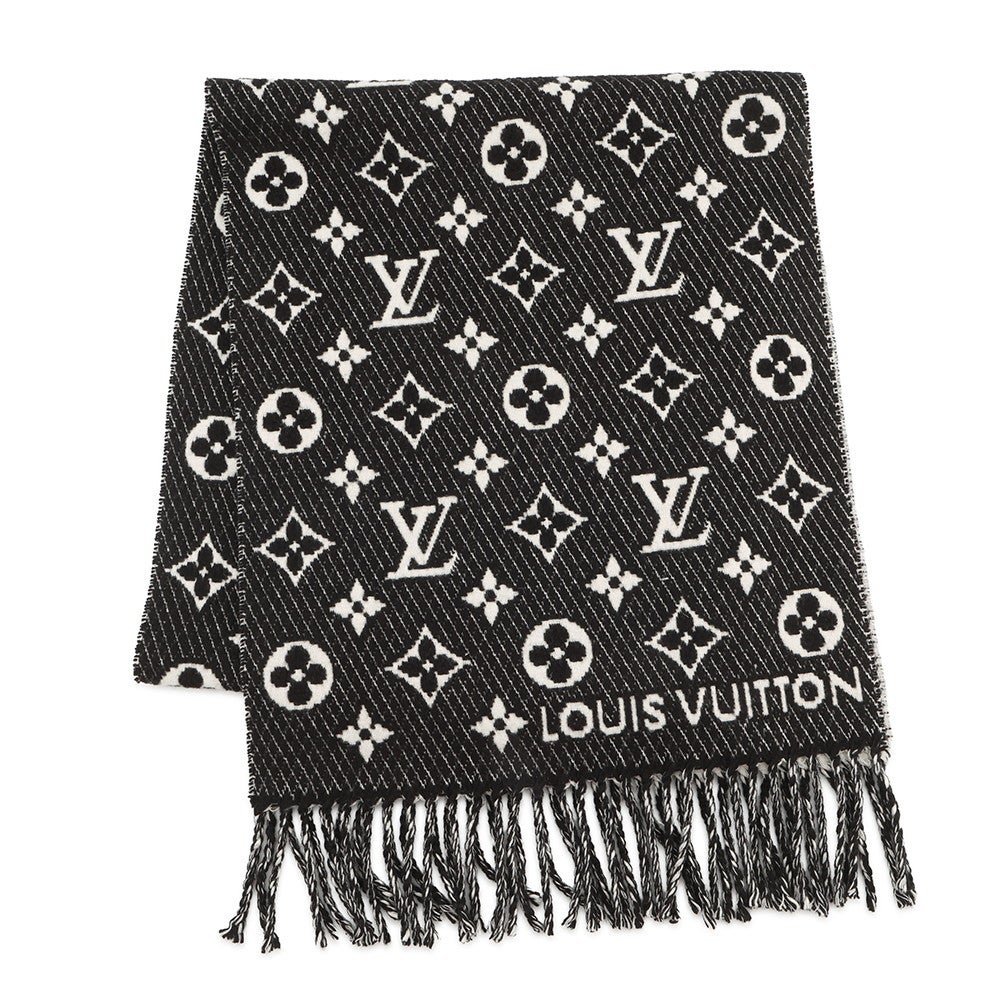 ルイヴィトン　ECHARPE JHELAM カシミヤ100%マフラー黒ストール 楽天市場】【アパレル】LOUIS VUITTON ルイ ヴィトン マフラー