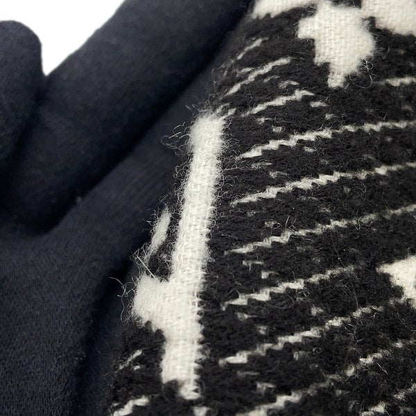 ルイヴィトン マフラー エシャルプ LVトゥジュール シルク/カシミヤ M77406 LOUIS VUITTON ストール モノグラム 黒 ブラック