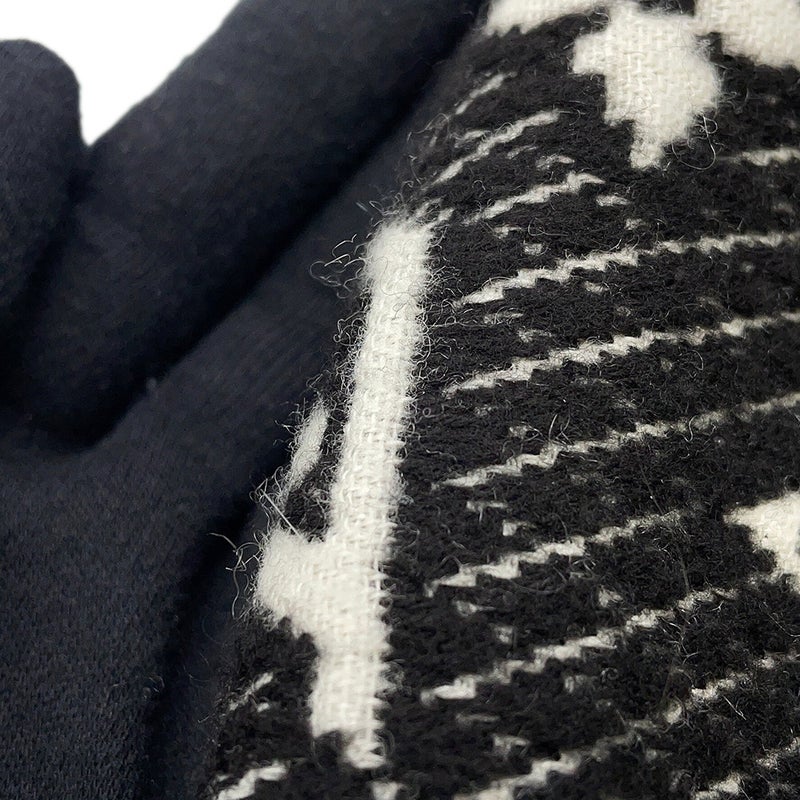 ルイヴィトン マフラー エシャルプ LVトゥジュール シルク/カシミヤ M77406 LOUIS VUITTON ストール モノグラム 黒 ブラック