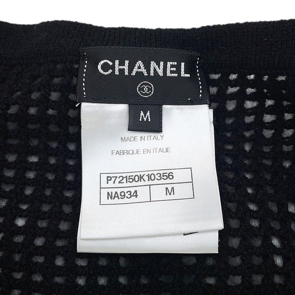 シャネル Ｔシャツ ココマーク ビスチェ 重ね着 レディースサイズM P72150 CHANEL 白 黒