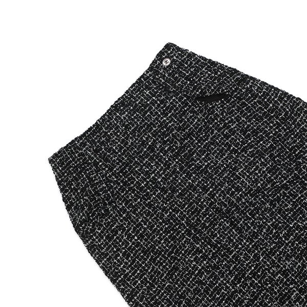 シャネル スカート ココマーク ツイード ロングスカート コットン レディースサイズ38 P78021 CHANEL 黒