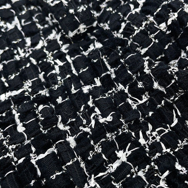 シャネル スカート ココマーク ツイード ロングスカート コットン レディースサイズ38 P78021 CHANEL 黒