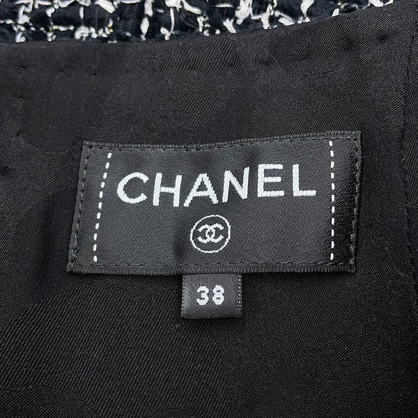シャネル スカート ココマーク ツイード ロングスカート コットン レディースサイズ38 P78021 CHANEL 黒