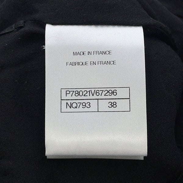 シャネル スカート ココマーク ツイード ロングスカート コットン レディースサイズ38 P78021 CHANEL 黒