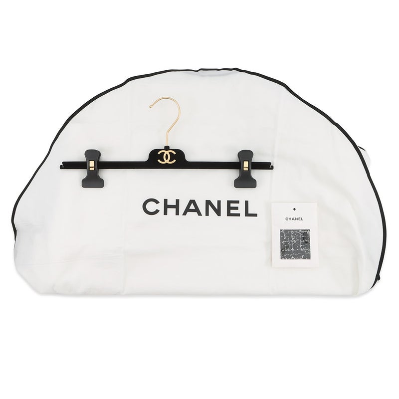 シャネル スカート ココマーク ツイード ロングスカート コットン レディースサイズ38 P78021 CHANEL 黒