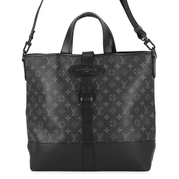 ルイヴィトン トートバッグ モノグラム・エクリプス ソミュール トート M45914 ヴィトン 2way ショルダーバッグ 黒 ブラック セール品