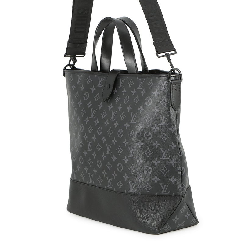 ルイヴィトン トートバッグ モノグラム・エクリプス ソミュール トート M45914 ヴィトン 2way ショルダーバッグ 黒 ブラック セール品