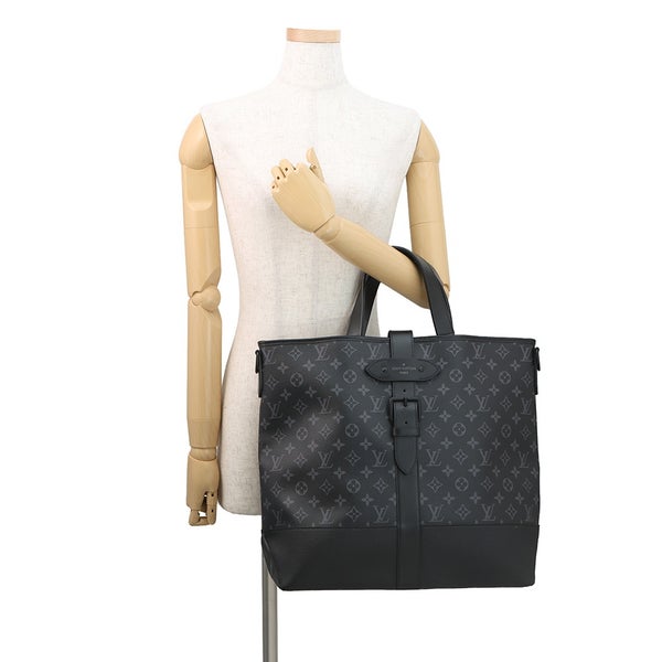 ルイヴィトン トートバッグ モノグラム・エクリプス ソミュール トート M45914 ヴィトン 2way ショルダーバッグ 黒 ブラック セール品