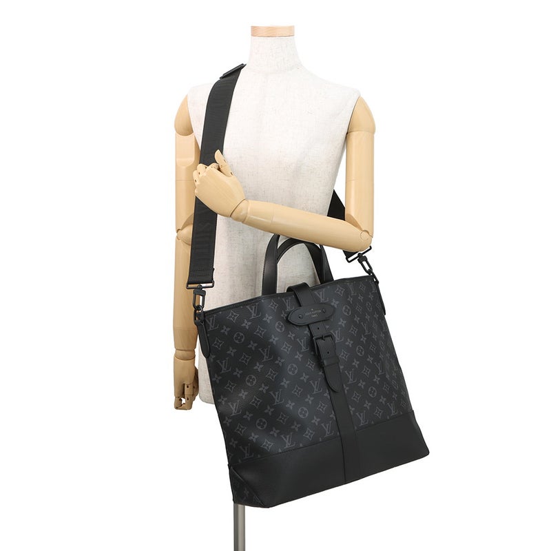 ルイヴィトン トートバッグ モノグラム・エクリプス ソミュール トート M45914 ヴィトン 2way ショルダーバッグ 黒 ブラック セール品