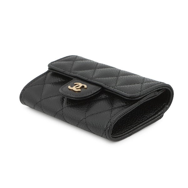 シャネル カードケース マトラッセ クラシックカードケース ココマーク キャビアスキン AP0214 CHANEL 名刺入れ 黒