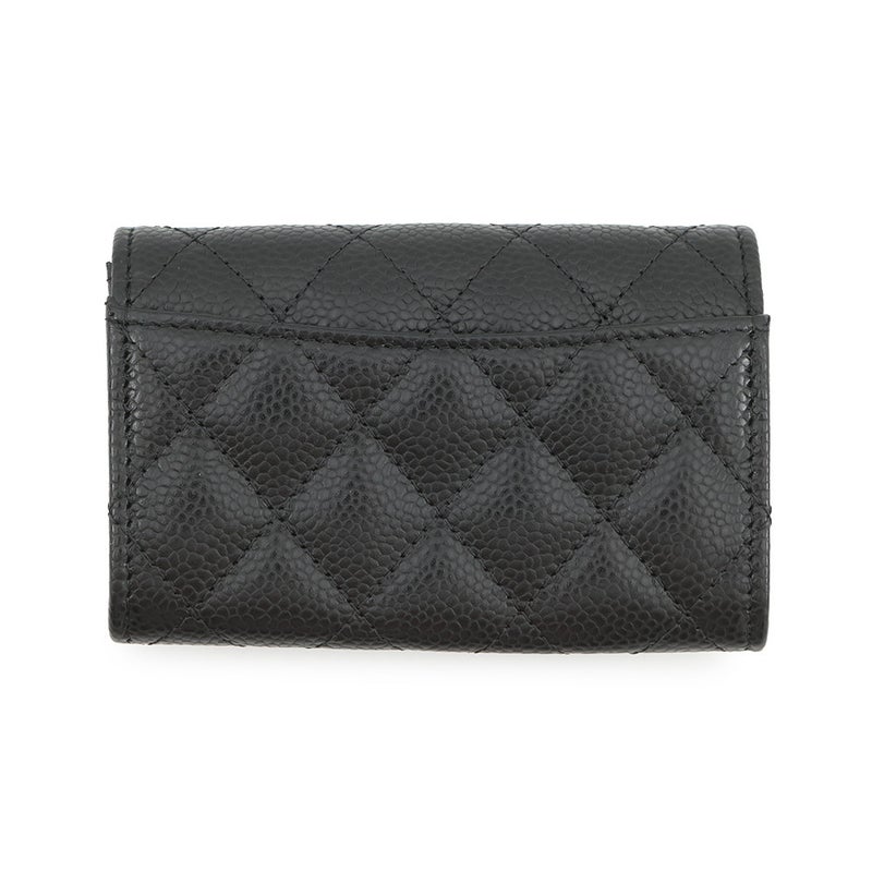 シャネル カードケース マトラッセ クラシックカードケース ココマーク キャビアスキン AP0214 CHANEL 名刺入れ 黒
