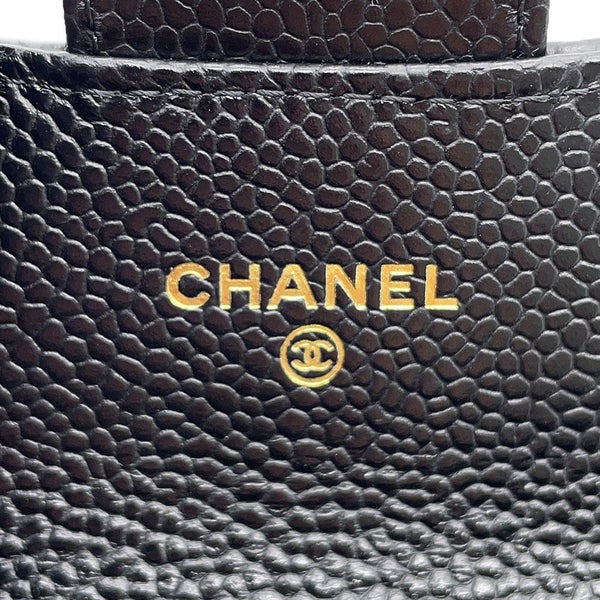 シャネル カードケース マトラッセ クラシックカードケース ココマーク キャビアスキン AP0214 CHANEL 名刺入れ 黒