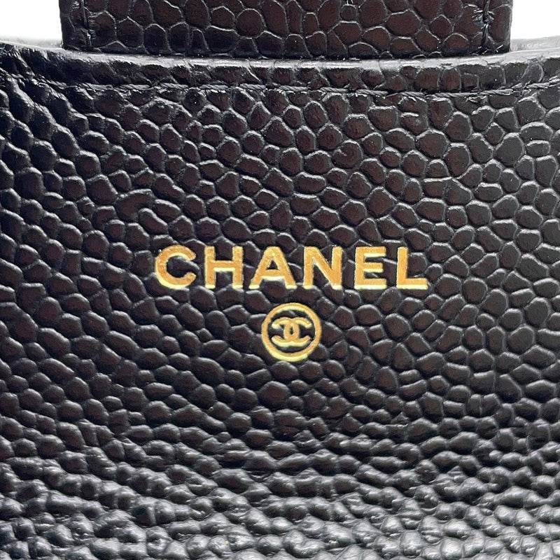 シャネル カードケース マトラッセ クラシックカードケース ココマーク キャビアスキン AP0214 CHANEL 名刺入れ 黒