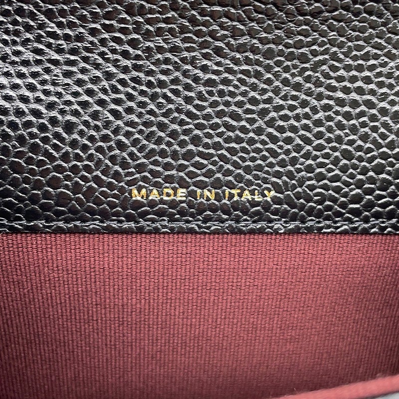 シャネル カードケース マトラッセ クラシックカードケース ココマーク キャビアスキン AP0214 CHANEL 名刺入れ 黒