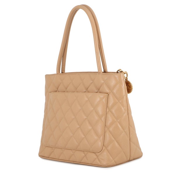 シャネル トートバッグ 復刻トート ココマーク マトラッセ キャビアスキン A01804 CHANEL