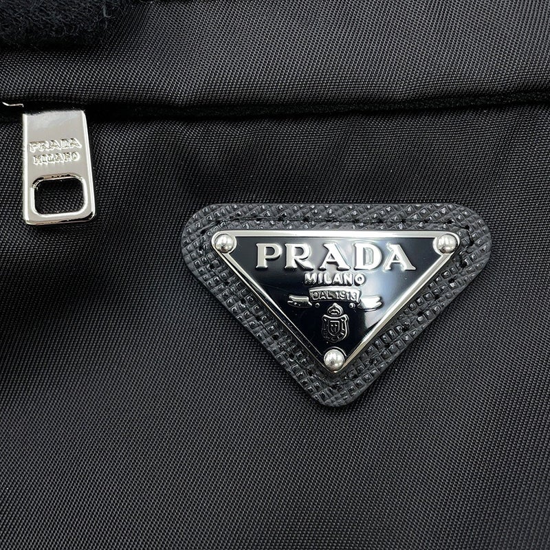 プラダ ニット トライアングルロゴ セーター ウール メンズサイズ52 UMB049 PRADA トップス 黒