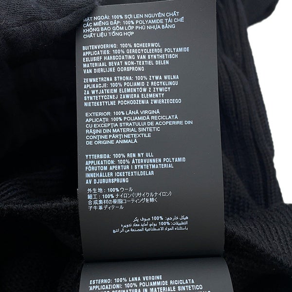 プラダ ニット トライアングルロゴ セーター ウール メンズサイズ52 UMB049 PRADA トップス 黒