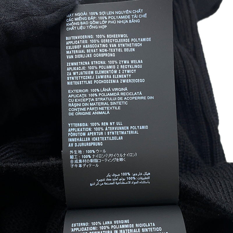 プラダ ニット トライアングルロゴ セーター ウール メンズサイズ52 UMB049 PRADA トップス 黒