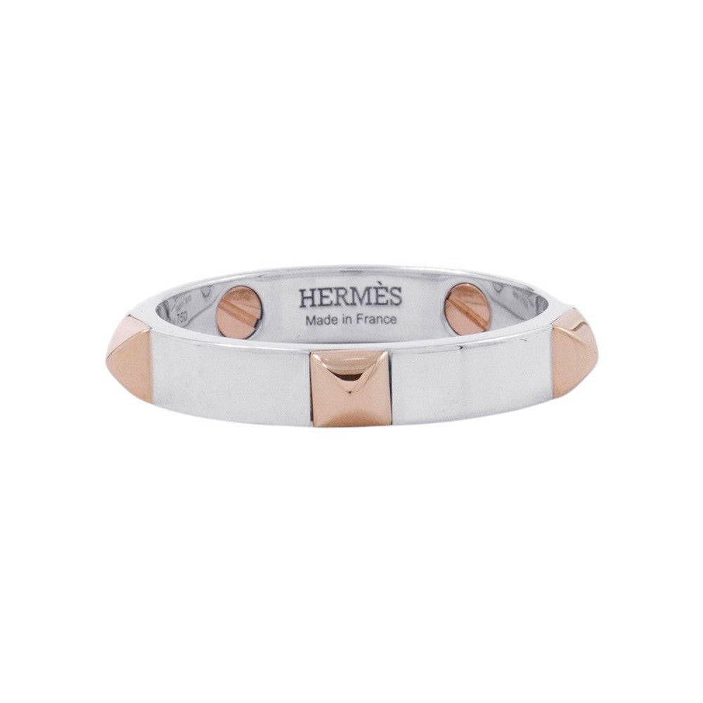 HERMES リング シルバー・ピンク HERMES（エルメス） 指輪 Ag925 ムーブアッシュ ピンク シルバー