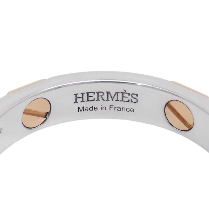 エルメス リング エルメス・クルー・ドゥ・H 5クルー SV925シルバー K18PGピンクゴールド サイズ61 HERMES 指輪 ジュエリー