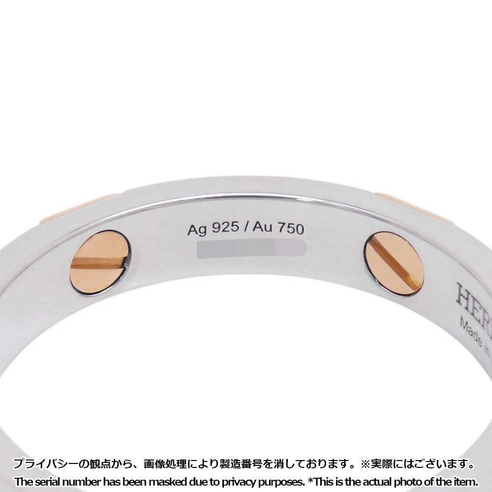 新品未使用 激レア61サイズ　HERMES エルメス　クルードゥH エルメス リング エルメス・クルー・ドゥ・H 5クルー SV925シルバー