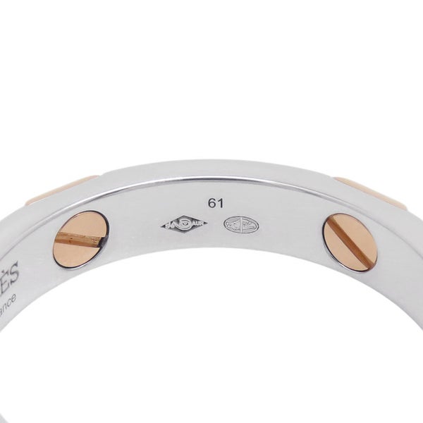 エルメス リング エルメス・クルー・ドゥ・H 5クルー SV925シルバー K18PGピンクゴールド サイズ61 HERMES 指輪 ジュエリー