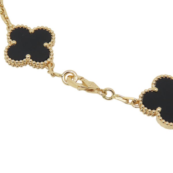 ヴァンクリーフ＆アーペル ブレスレット ヴィンテージ アルハンブラ ブレスレット 5モチーフ オニキス K18YG VCARA41300