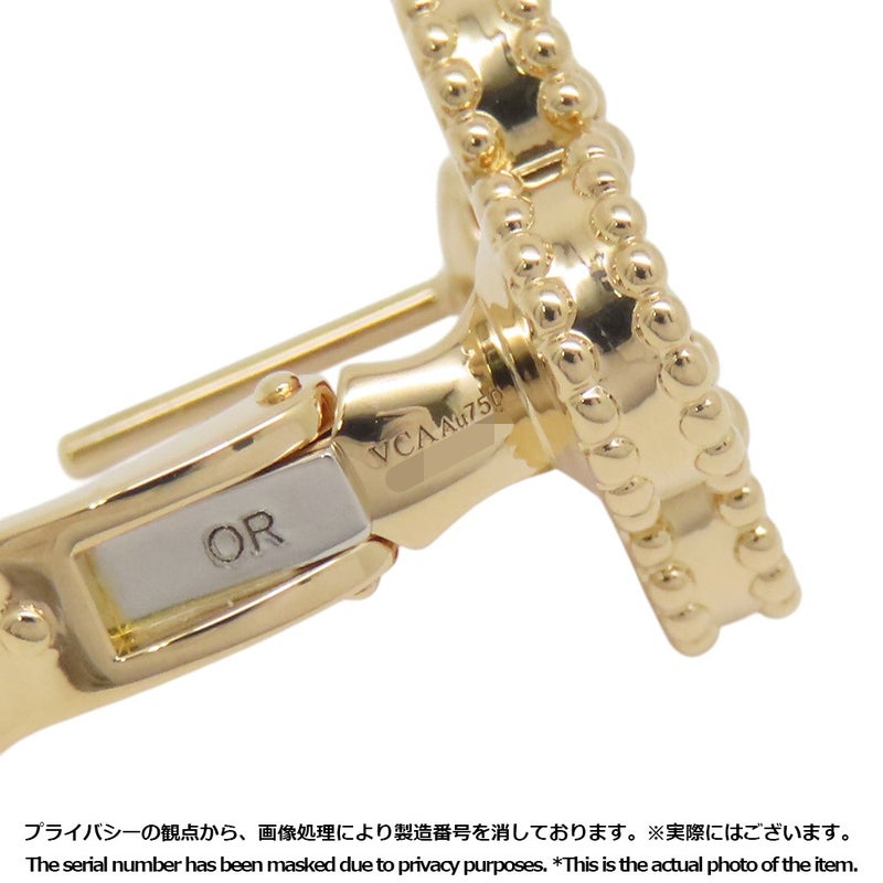 ヴァンクリーフ&アーペル ピアス ヴィンテージ アルハンブラ イヤリング カーネリアン K18YGイエローゴールド VCARD40400