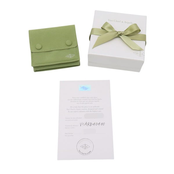 ヴァンクリーフ&アーペル ピアス ヴィンテージ アルハンブラ イヤリング カーネリアン K18YGイエローゴールド VCARD40400