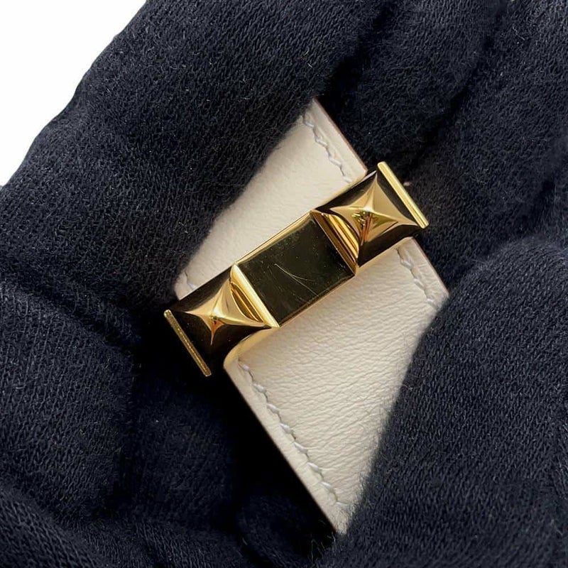 エルメス ブレスレット コリエ・ド・シアン 24 ナタ/ゴールド金具 サイズT1 スイフト U刻印 HERMES バングル