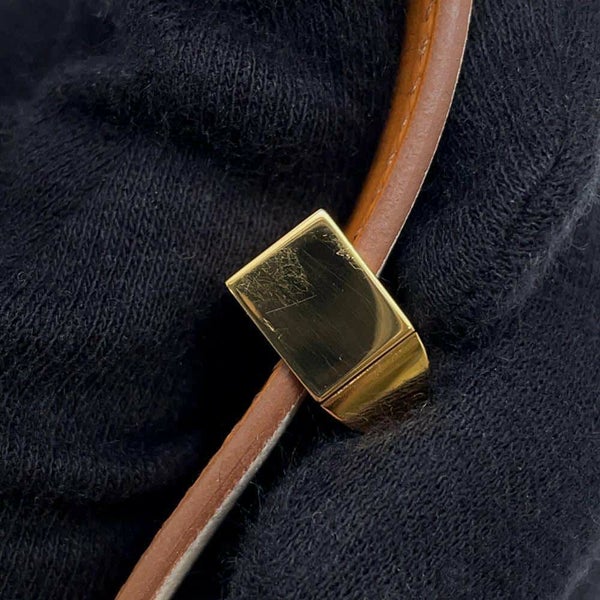 エルメス ブレスレット コリエ・ド・シアン 24 ナタ/ゴールド金具 サイズT1 スイフト U刻印 HERMES バングル