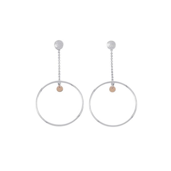 エルメス ピアス エクスリブリス フープ ピアス SV925シルバー K18PGピンクゴールド HERMES ジュエリー