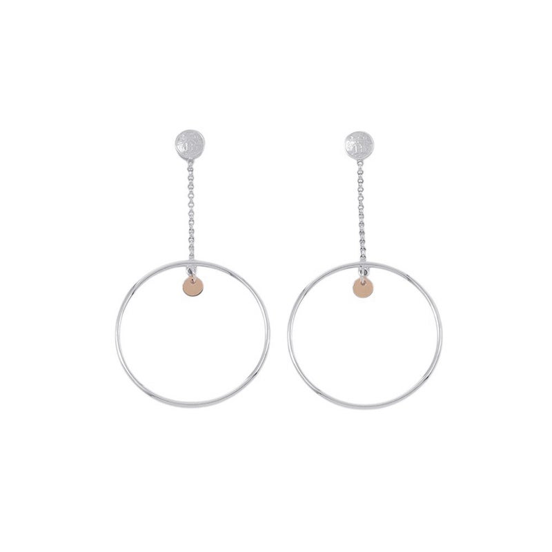 エルメス ピアス エクスリブリス フープ ピアス SV925シルバー K18PGピンクゴールド HERMES ジュエリー