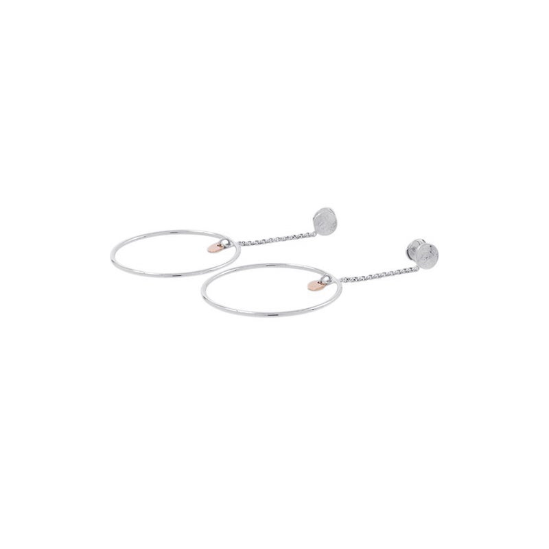 エルメス ピアス エクスリブリス フープ ピアス SV925シルバー K18PGピンクゴールド HERMES ジュエリー