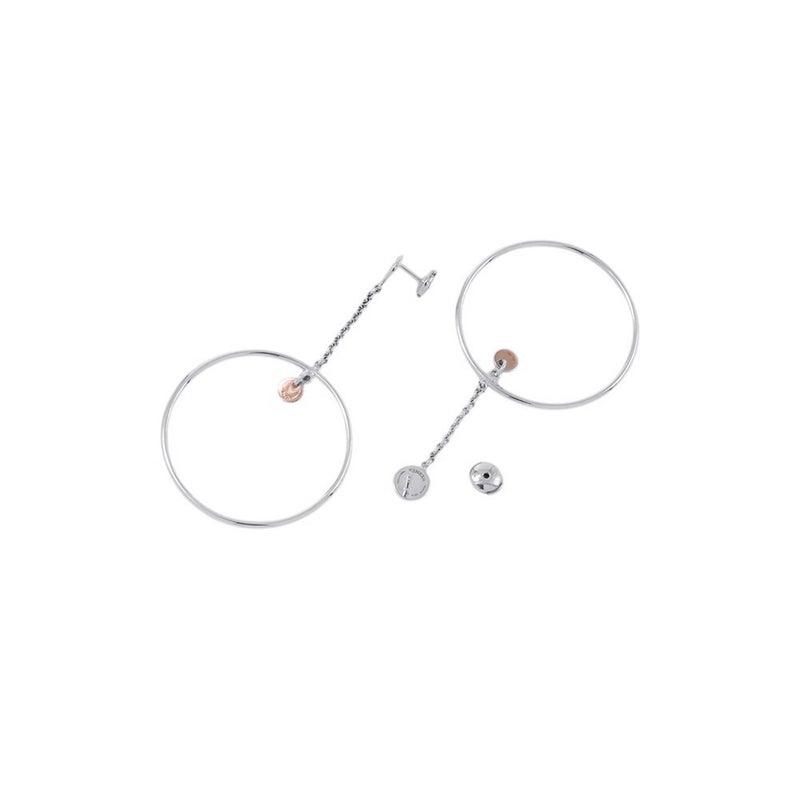 エルメス ピアス エクスリブリス フープ ピアス SV925シルバー K18PGピンクゴールド HERMES ジュエリー