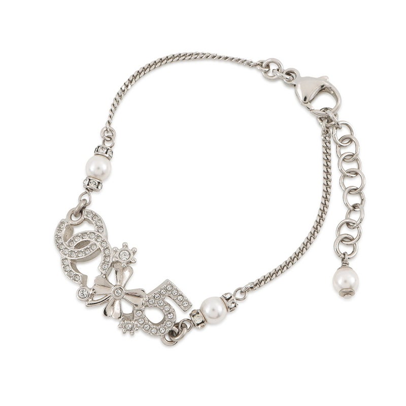 シャネル ブレスレット ココマーク アイコン ラインストーン フェイクパール ABA424 CHANEL アクセサリー
