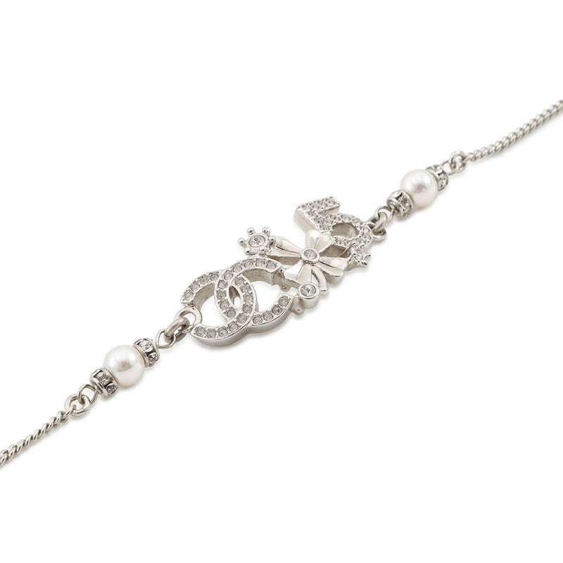 シャネル ブレスレット ココマーク アイコン ラインストーン フェイクパール ABA424 CHANEL アクセサリー