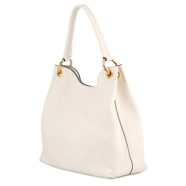 プラダ ワンショルダーバッグ ロゴ レザー 1BC051 PRADA 白