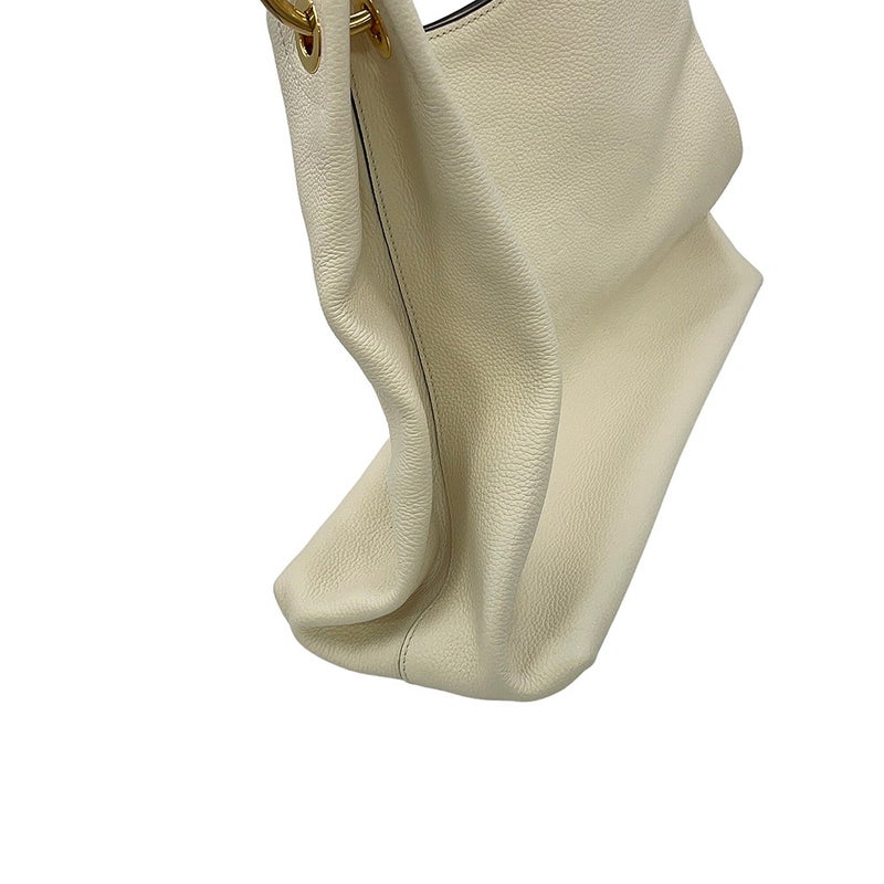 プラダ ワンショルダーバッグ ロゴ レザー 1BC051 PRADA 白