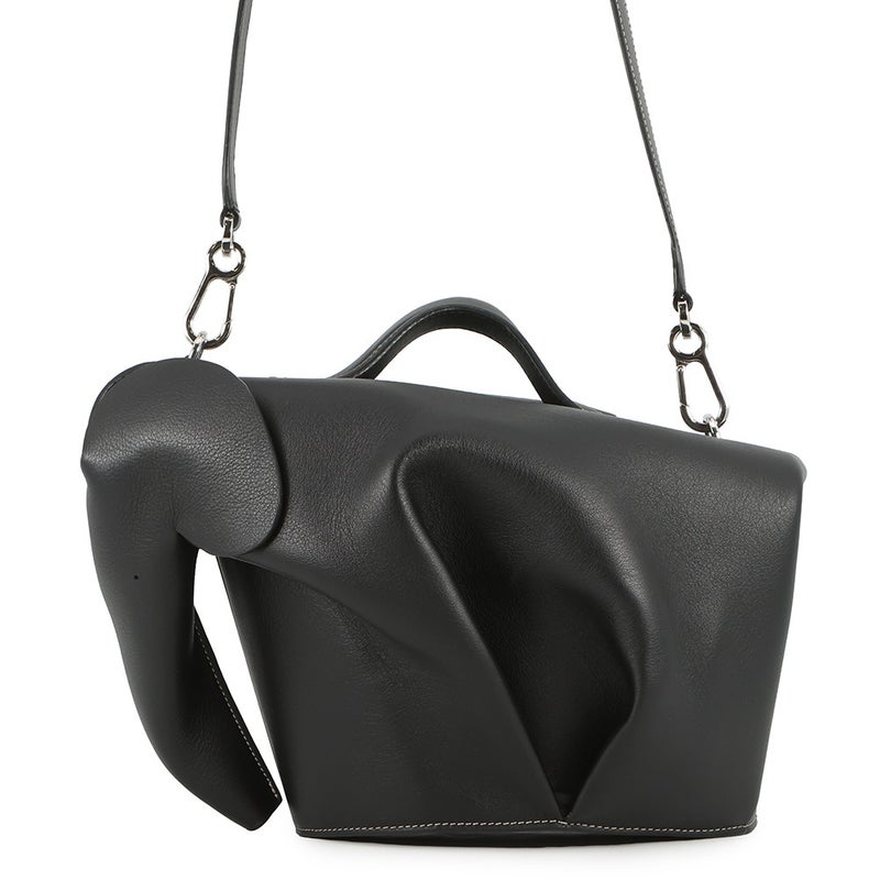 ロエベ ハンドバッグ エレファントバッグ ラージ クラシックカーフレザー B623A18X01 LOEWE 2way 黒 象