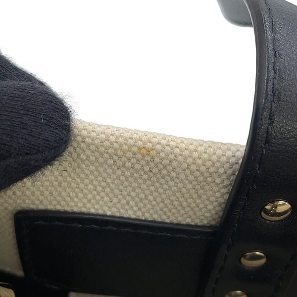 ヴァレンティノガラヴァーニ トートバッグ VLTNロゴ スタッズ  キャンバス レザー UW2B0H19FWB VALENTINO 2way