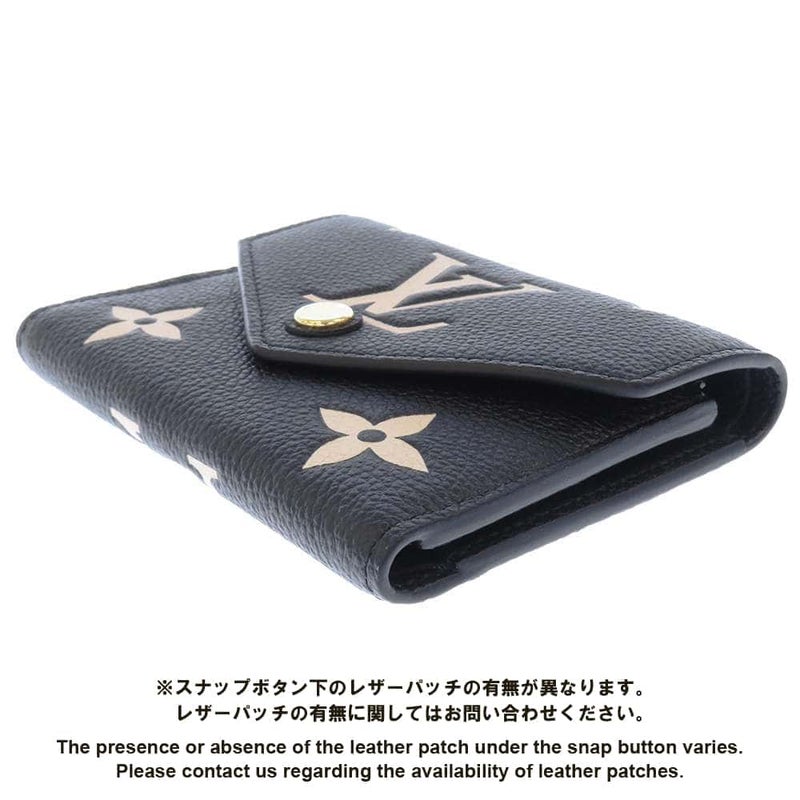 ルイヴィトン 財布 モノグラム・アンプラント ポルトフォイユ・ヴィクトリーヌ M80968 LOUIS VUITTON ヴィトン 二つ折り財布 黒 ベージュ
