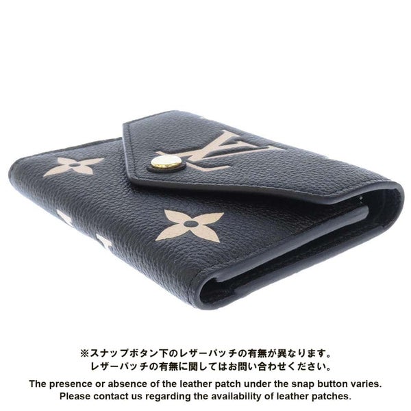 ルイヴィトン 財布 モノグラム・アンプラント ポルトフォイユ・ヴィクトリーヌ M80968 LOUIS VUITTON ヴィトン 二つ折り財布 黒 ベージュ