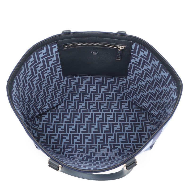 フェンディ トートバッグ ロゴ ストライプ キャンバス/レザー 7VA610 FENDI バッグ