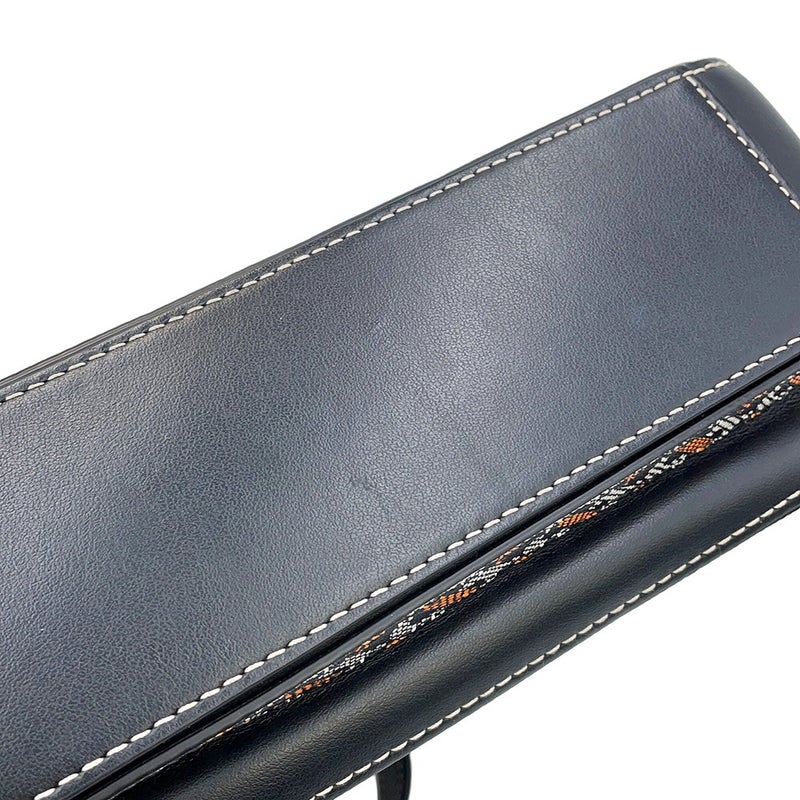 バーバリー ショルダーバッグ TBモノグラム PVC レザー BURBERRY 黒